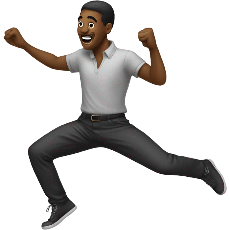 A guy dancing emoji