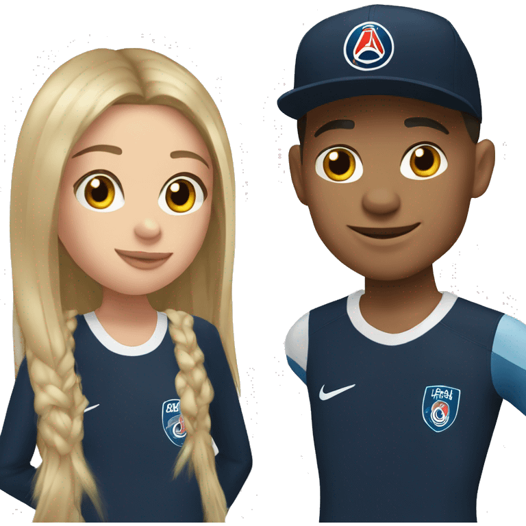 Mbappé with a girl emoji