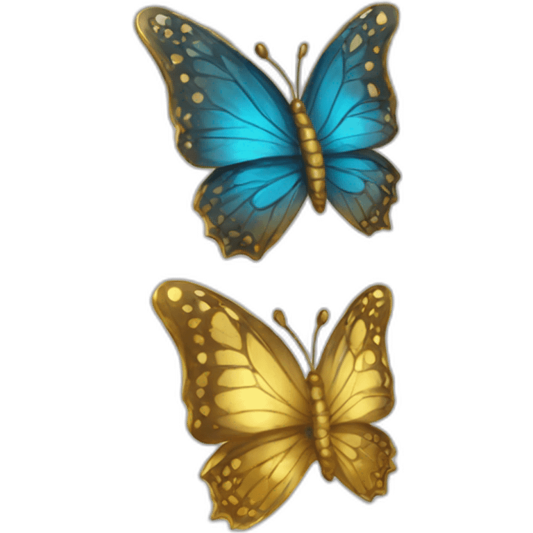 gold-butterfly emoji