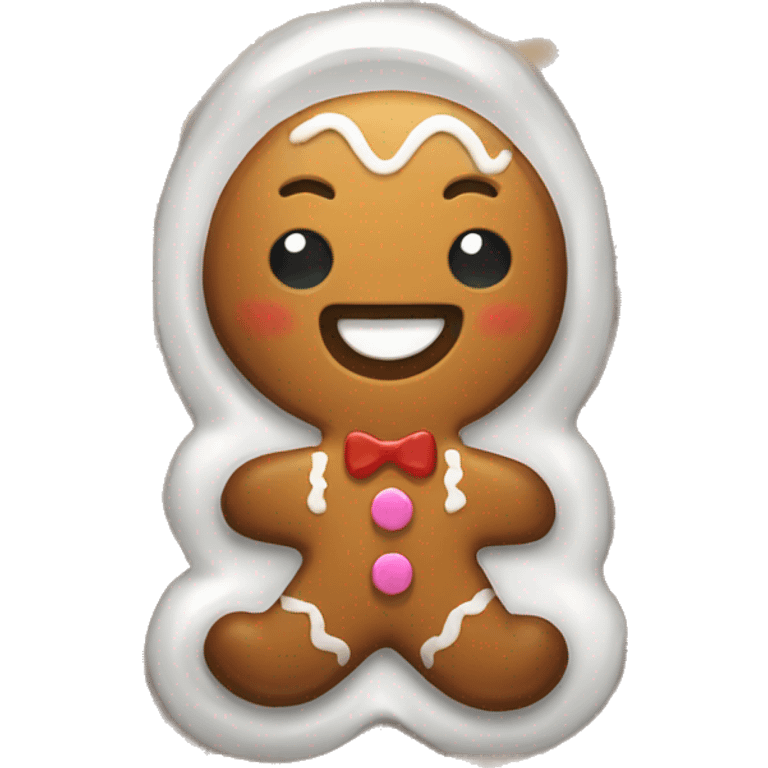 cute gingerbread man  emoji