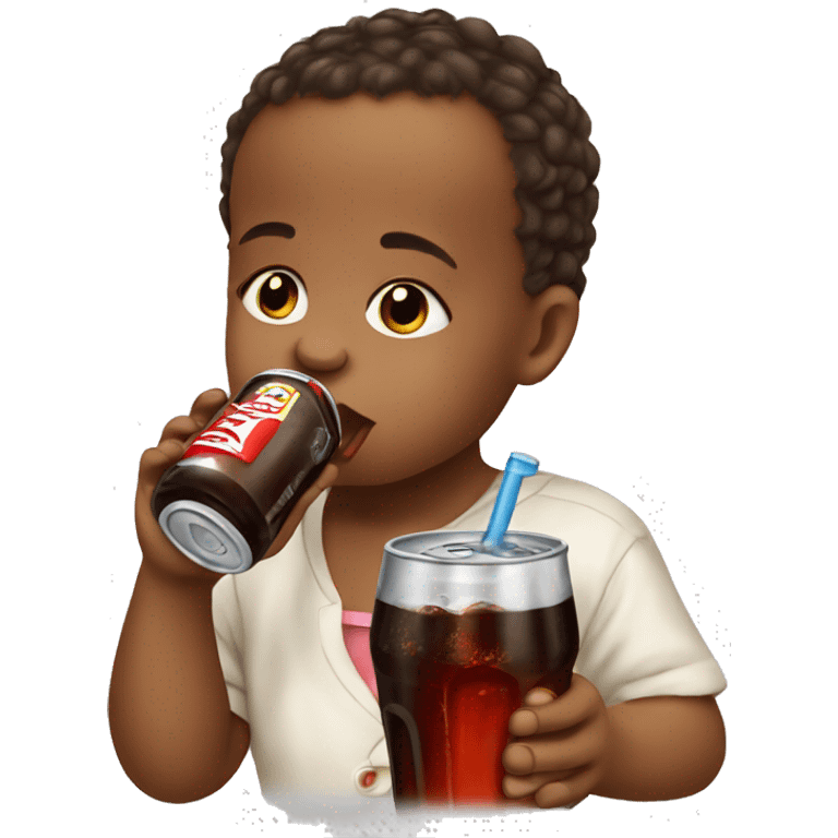 Baby drinking cola  emoji