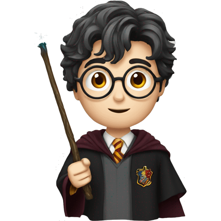 Harry potter with wand emoji