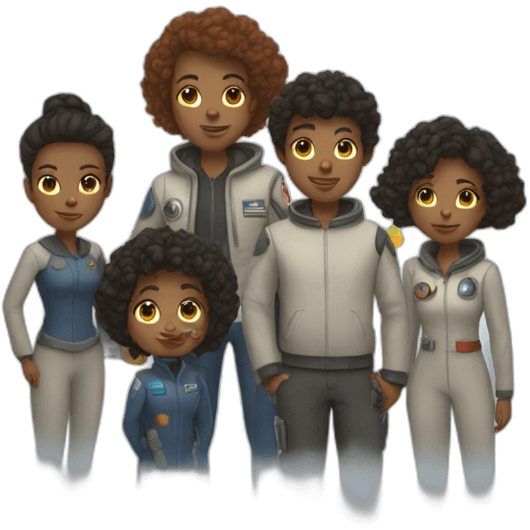 Ania space family emoji