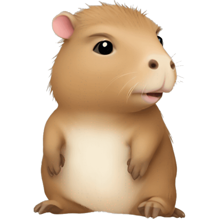 Baby capybara adorable emoji