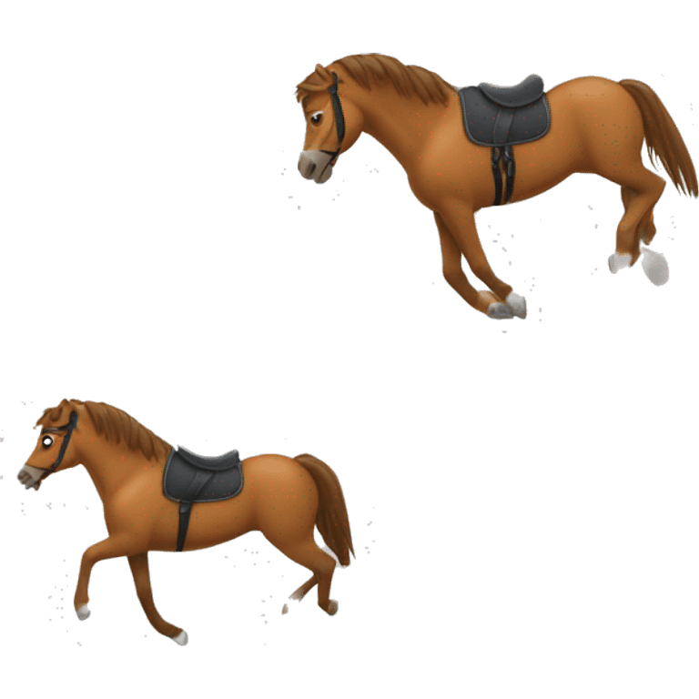 Cheval au galop emoji