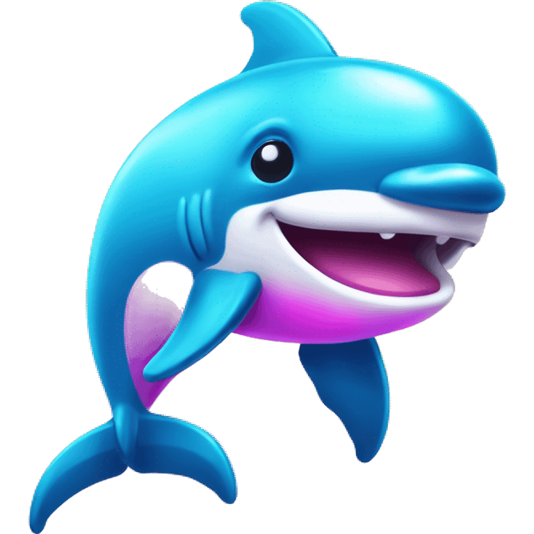 Lisa Frank dolphin  emoji