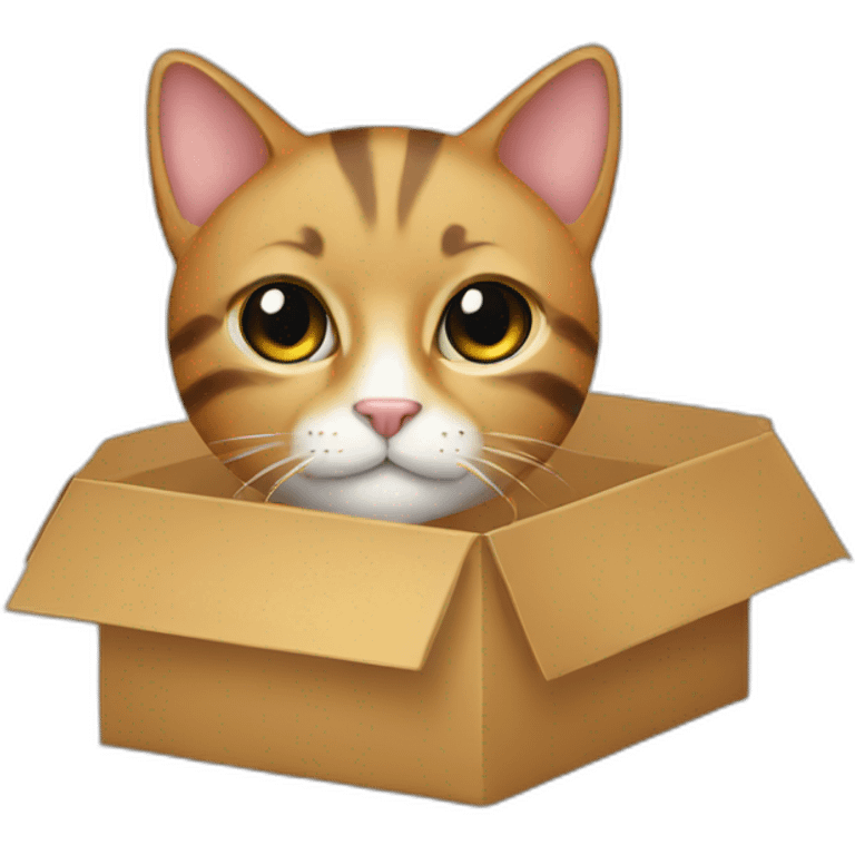 cat gift box emoji