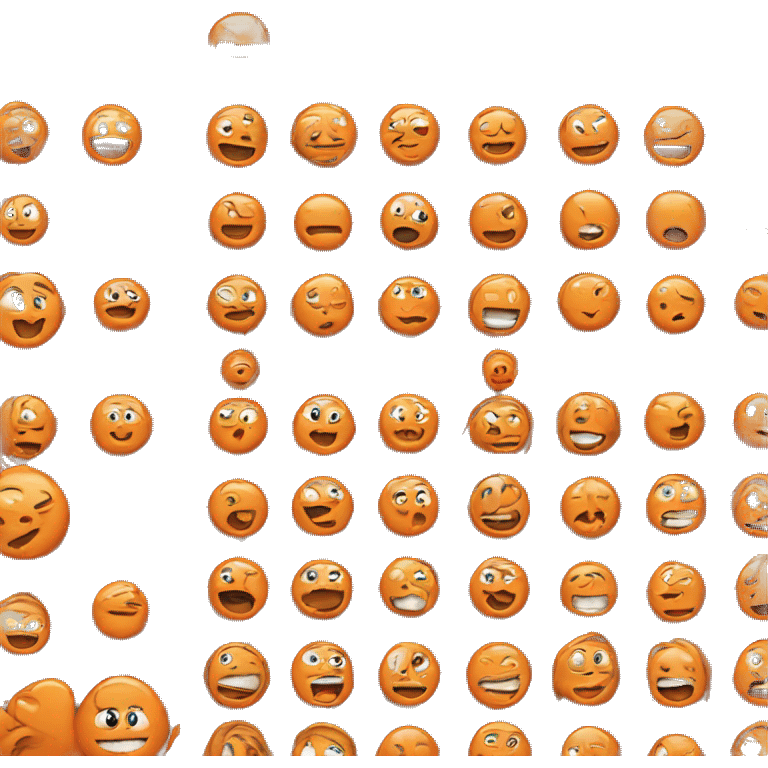 The number 1 is orange emoji