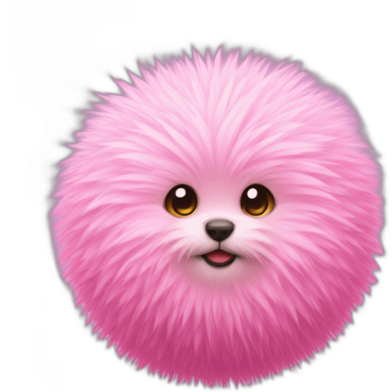 Only Pink furry ball emoji