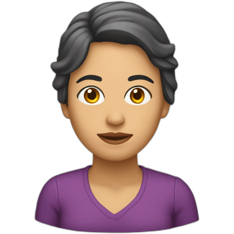 mujer cansada emoji