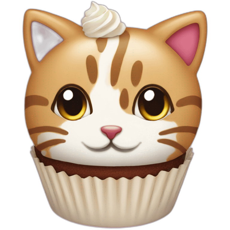 Cupcake cat emoji