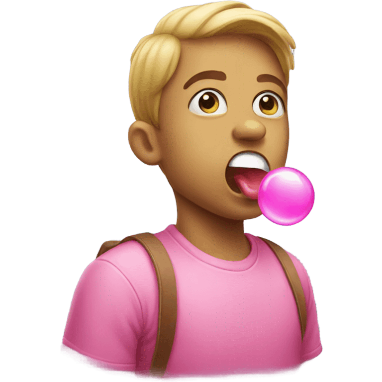 Emoji blowing bubble gum  emoji