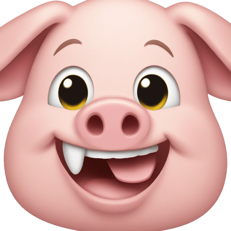 pig laughing emoji