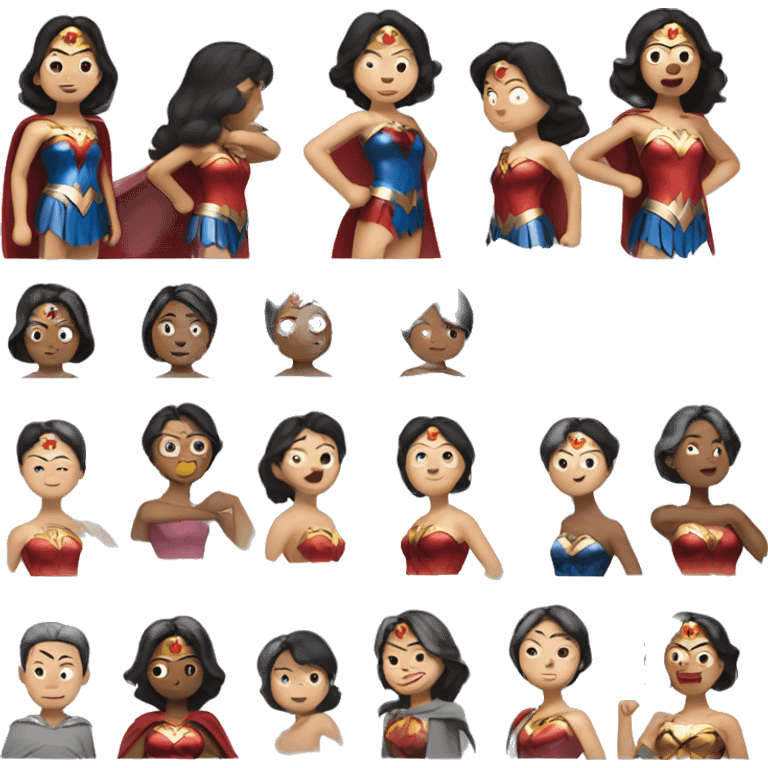 Asian wonder women emoji