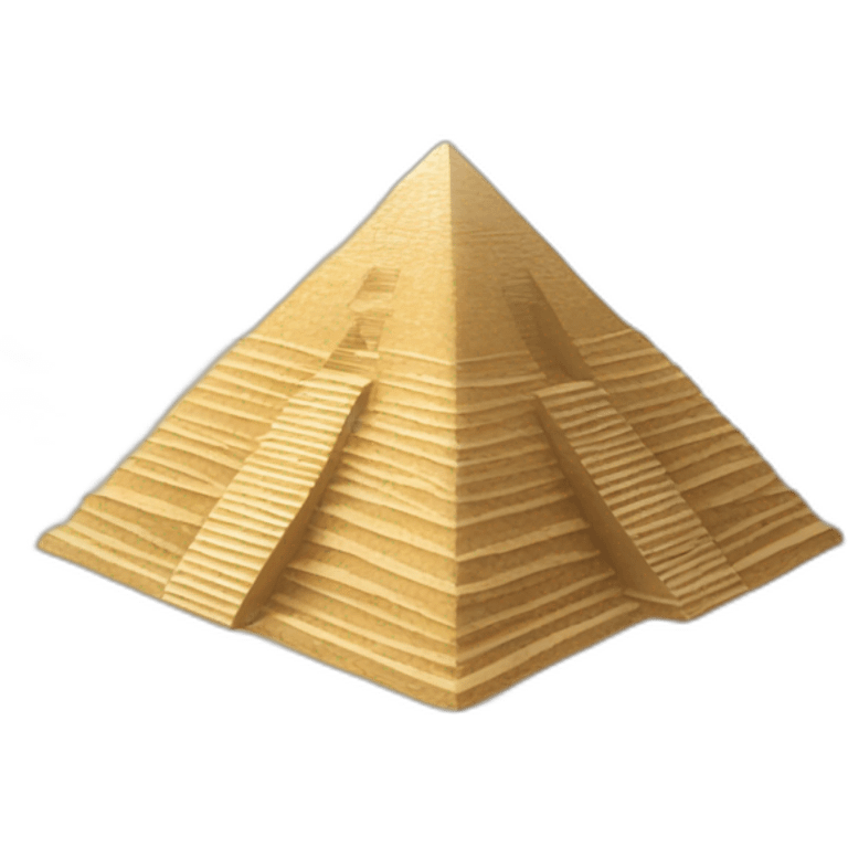 pyramide avec du sable autour emoji