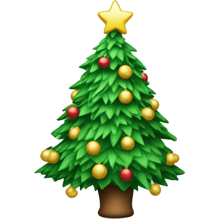 Cute Christmas tree emoji