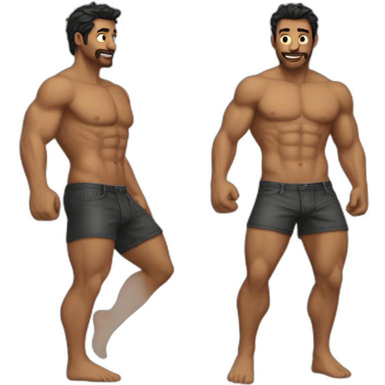 sexy man body emoji