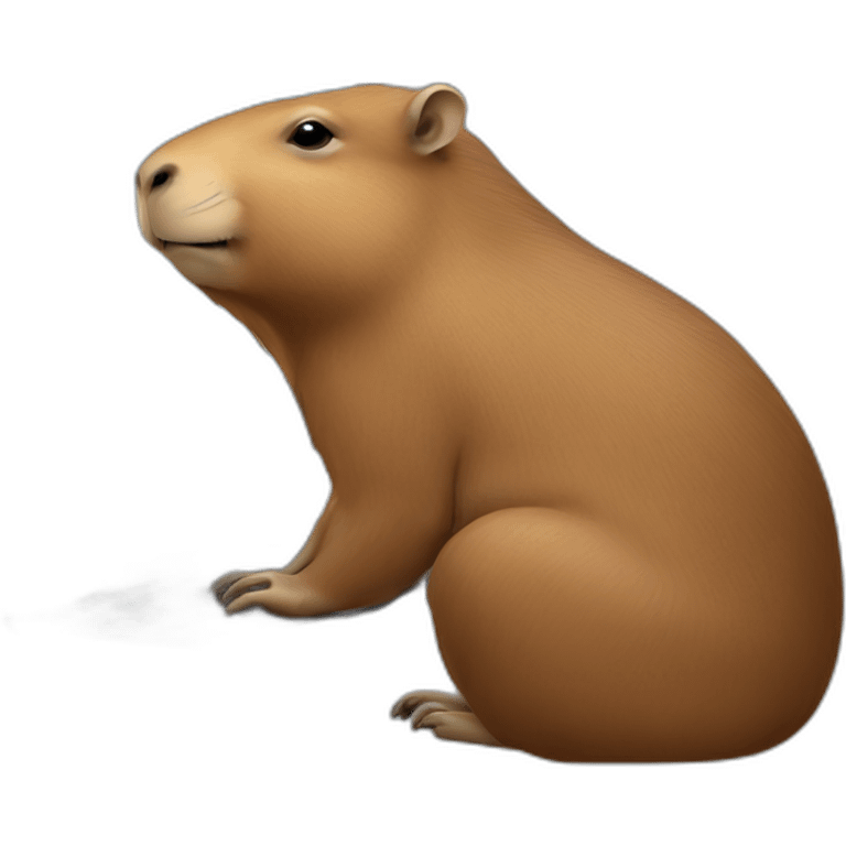 capibara at computer emoji