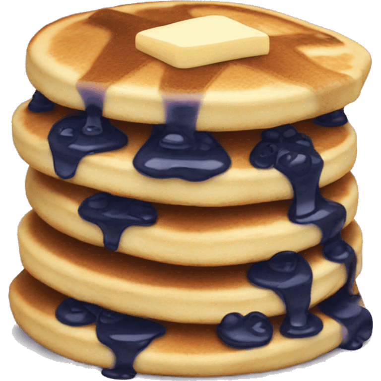 Blueberry pancakes  emoji