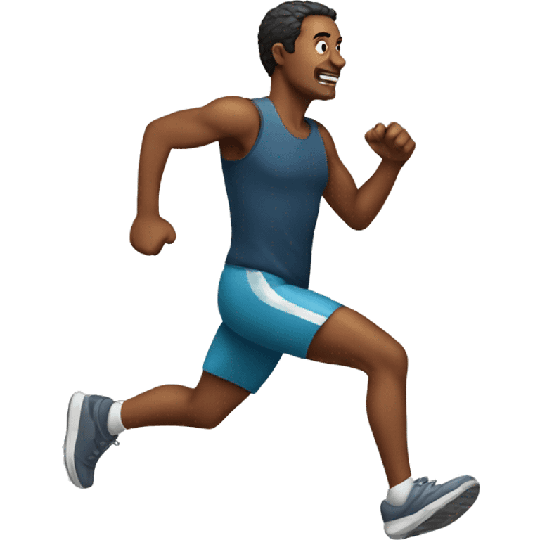 A man running emoji