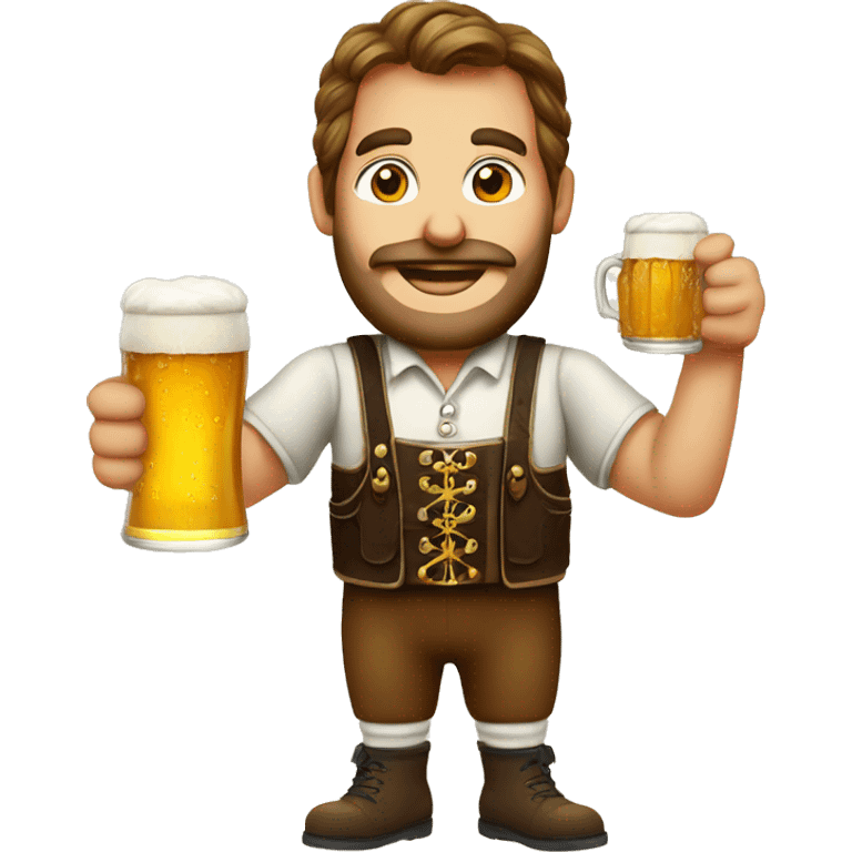 Bavarian with beer mug emoji