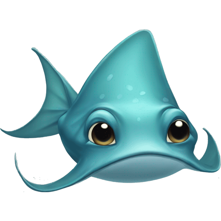 A cute stingray  emoji