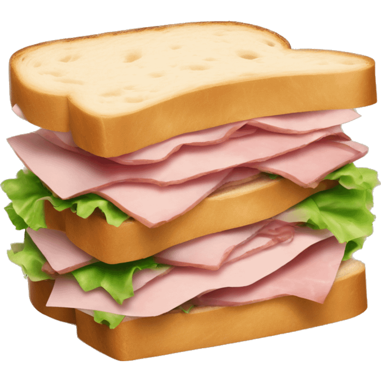 ham and swiss sandwich rapped in paper emoji