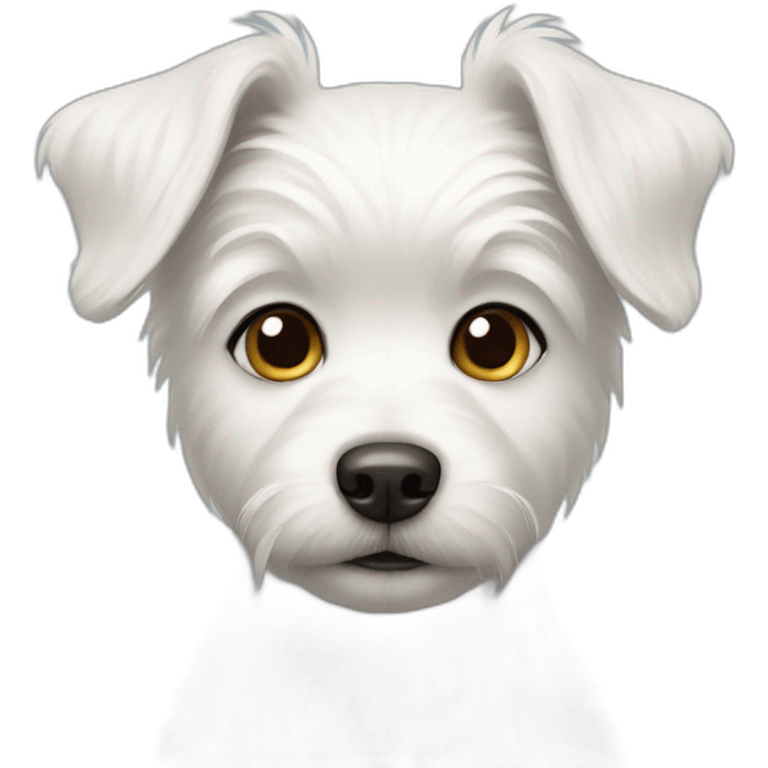 little white dog emoji