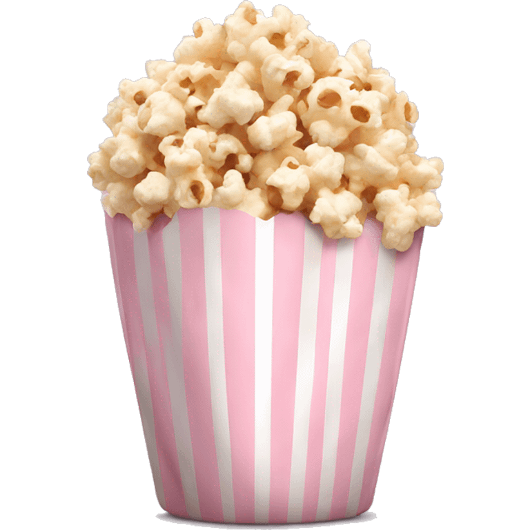 Light pink popcorn emoji