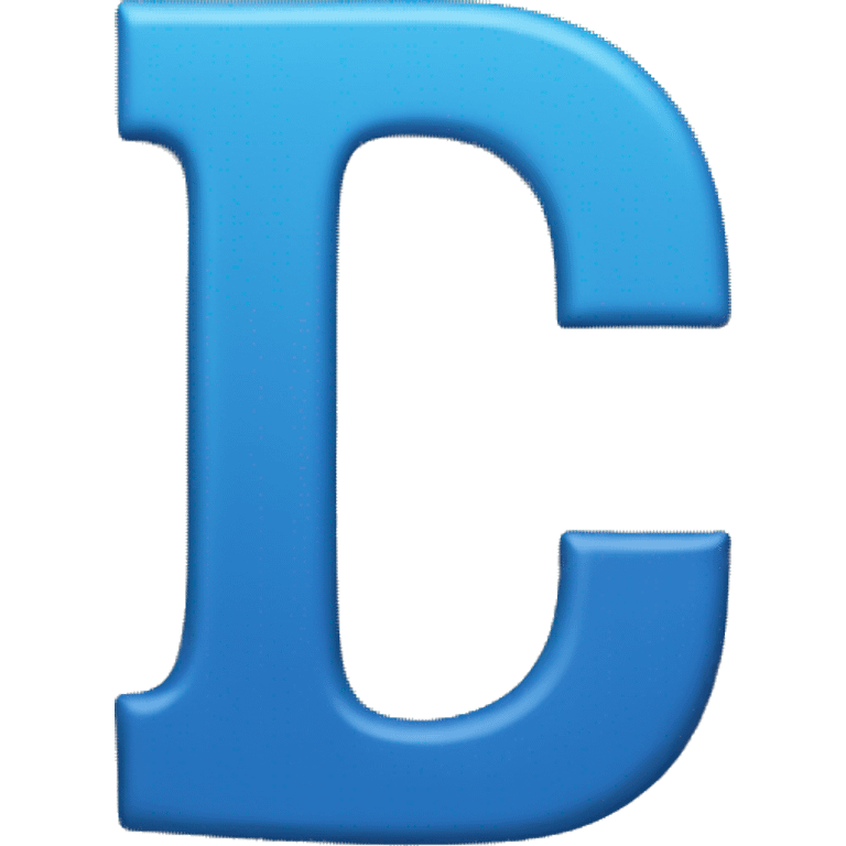 Blue letter c emoji