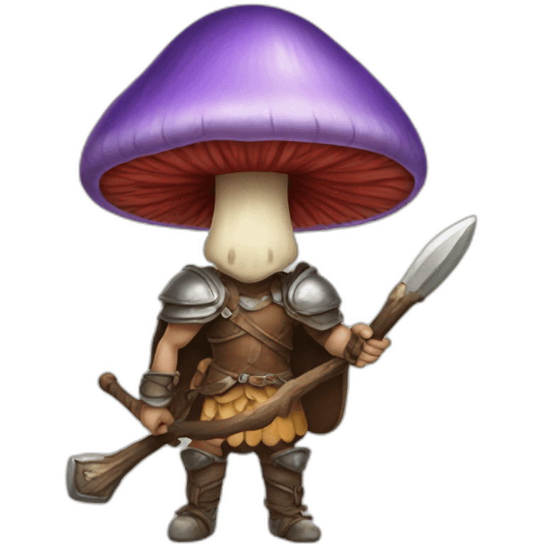 Mushroom warrior emoji