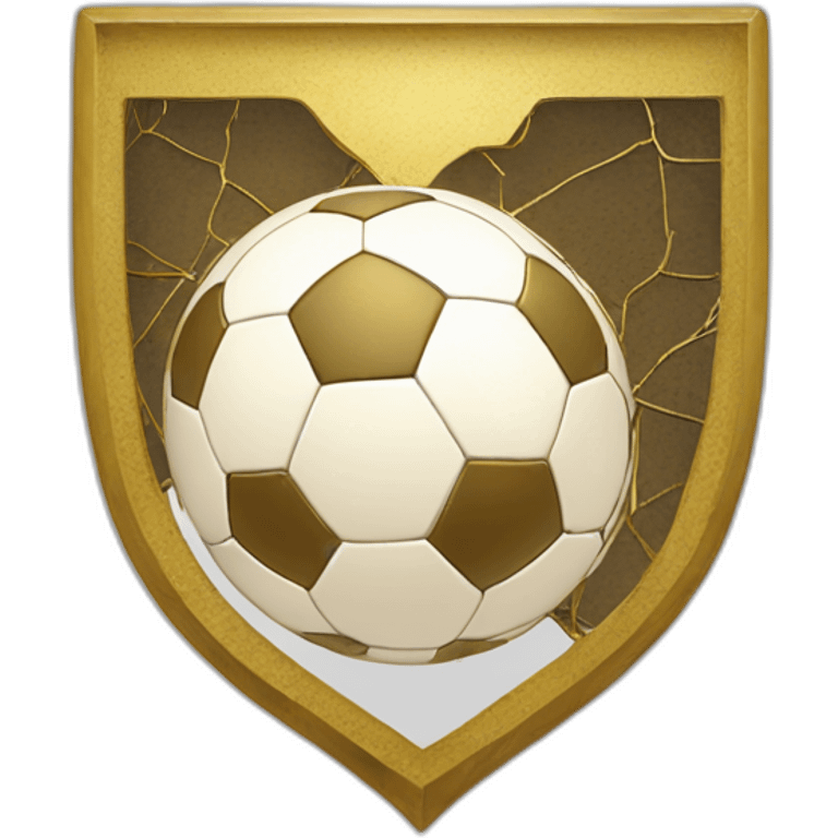 Kintsugi soccer crest emoji