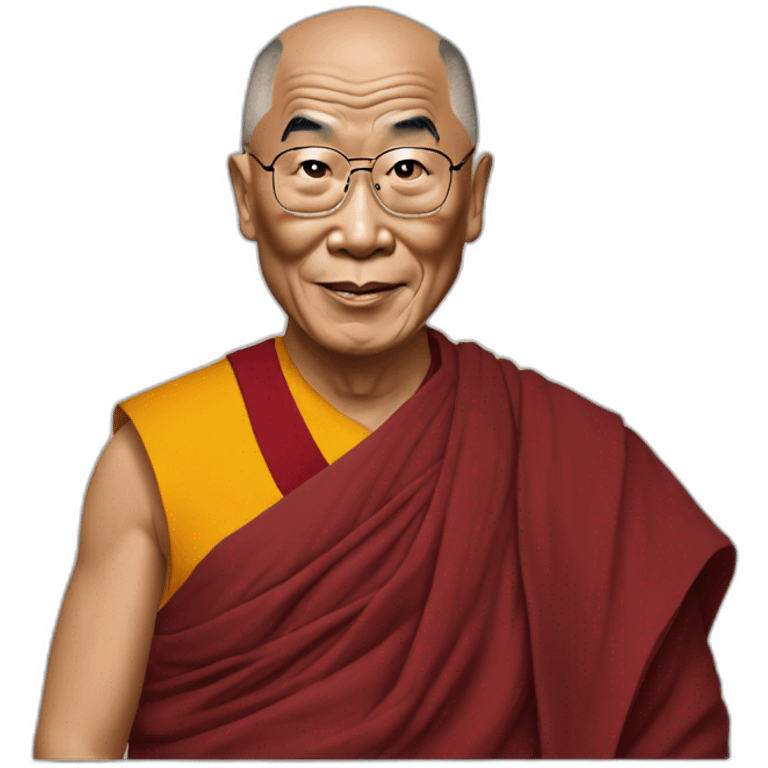 dalai lama sotting emoji