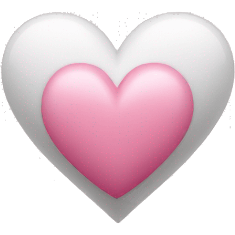 white heart + pink heart emoji