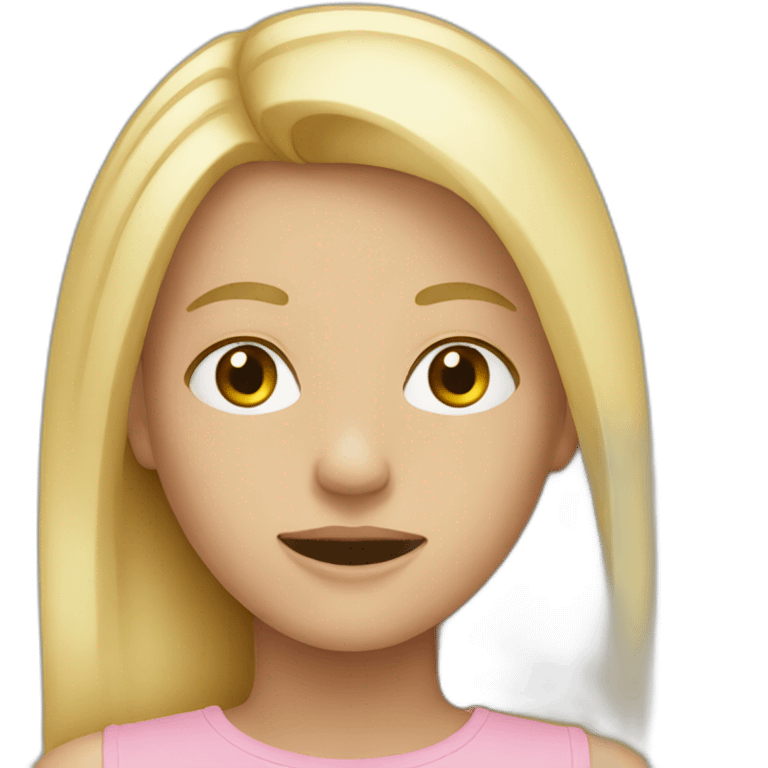 Adolescent blond emoji