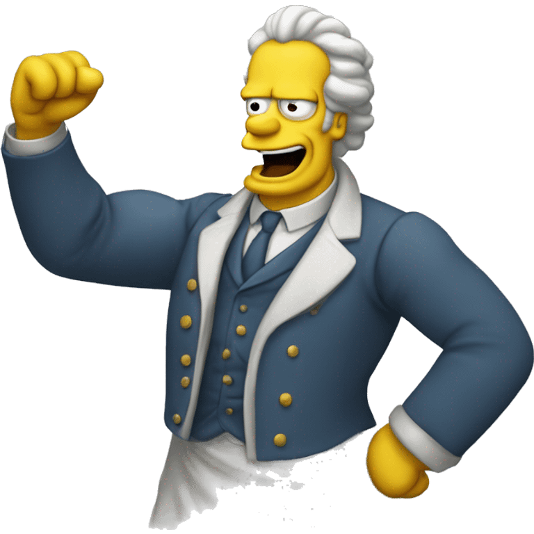 Abraham simpson style classical astrologer shakes fist at sky emoji