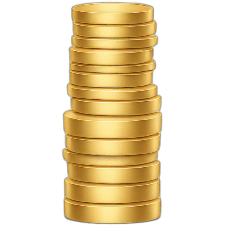 Gold stack emoji