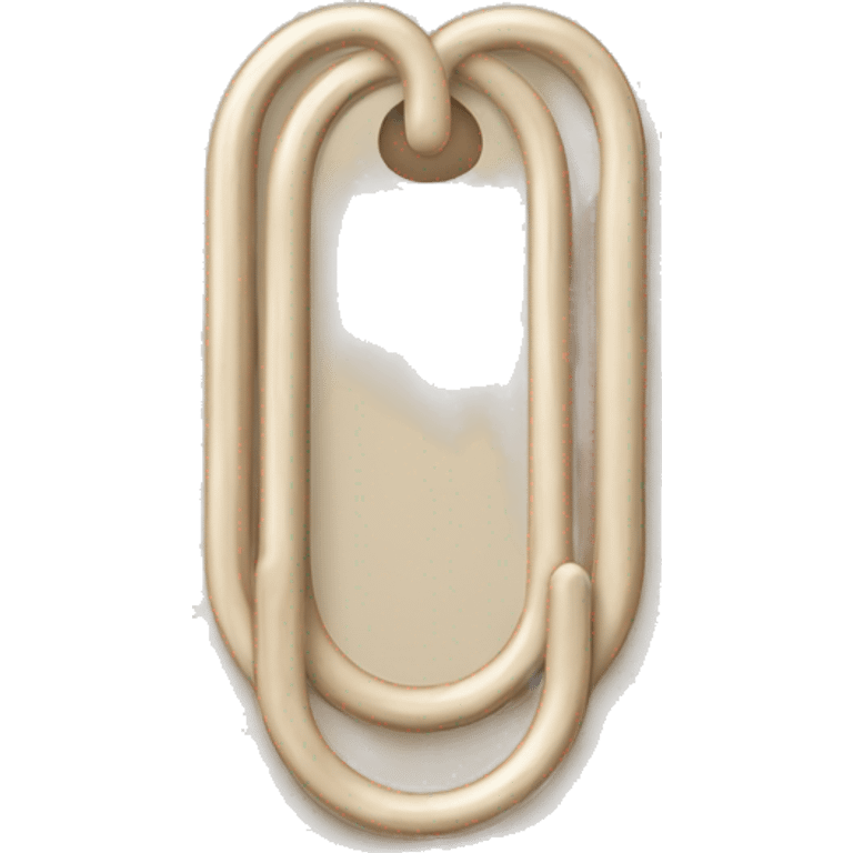 beige paper clip emoji