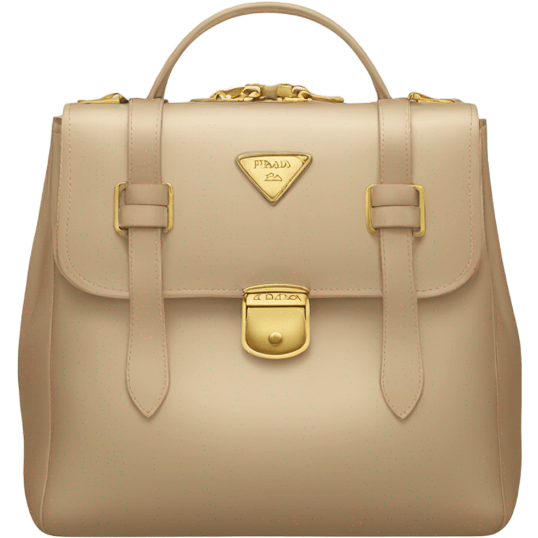 Prada beige bag emoji