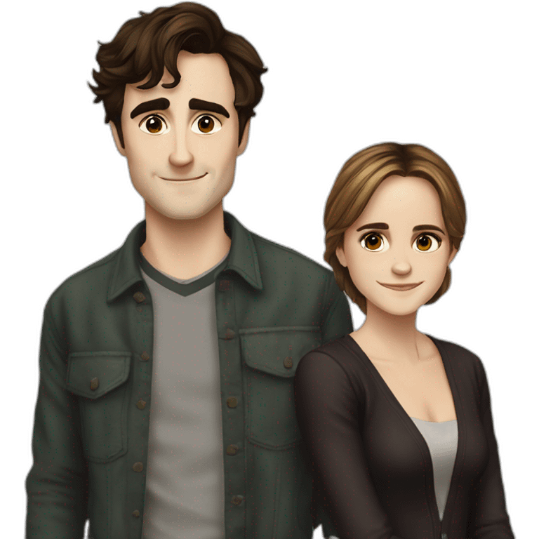 Daniel Radcliff and Emma Watson emoji