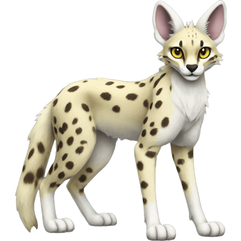 Sergal-Serval full body emoji