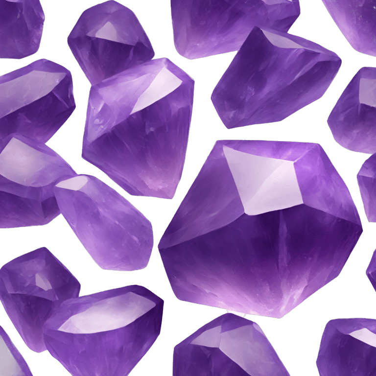 Purple amethyst crystals emoji