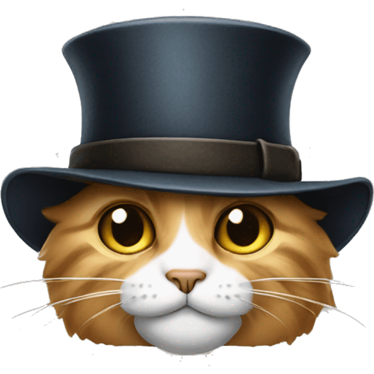 Cat wearing Sherlock Holmes hat emoji