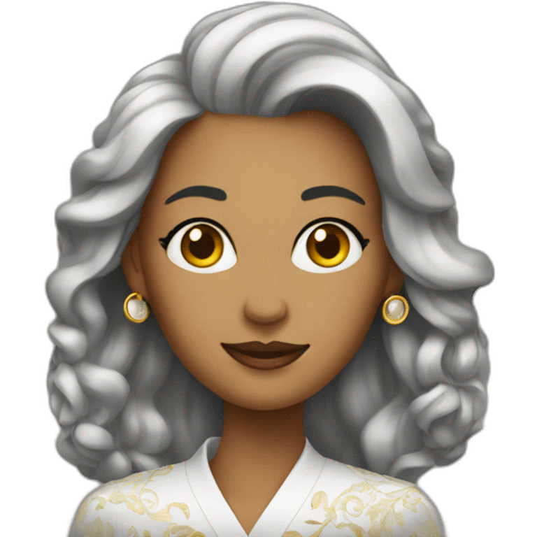 Rich woman emoji