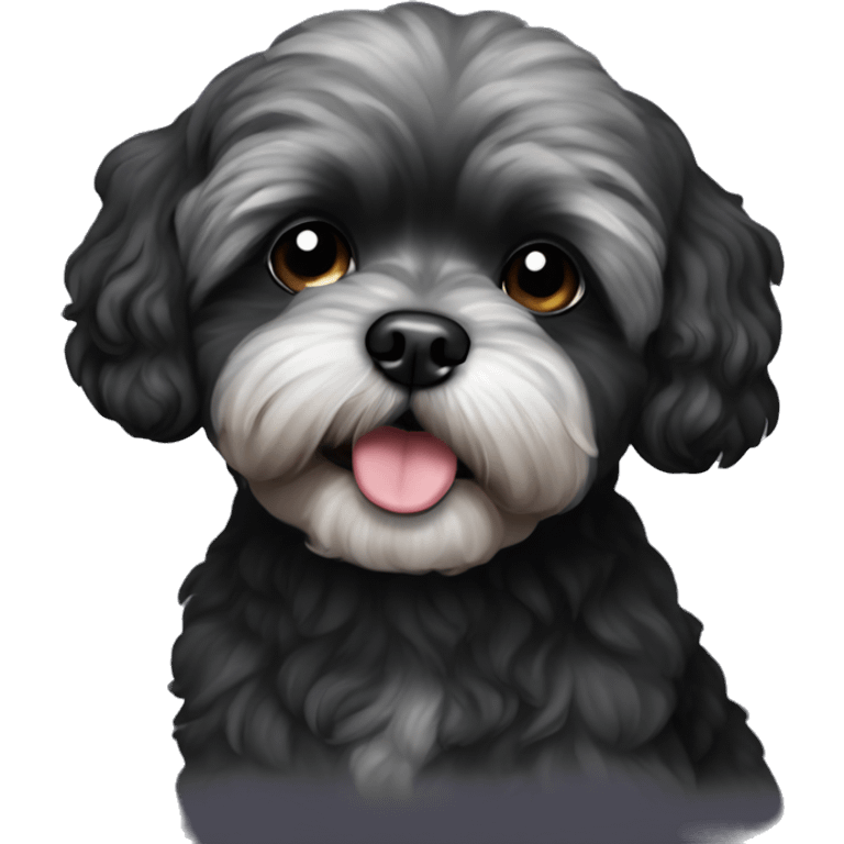 Black shih poo emoji