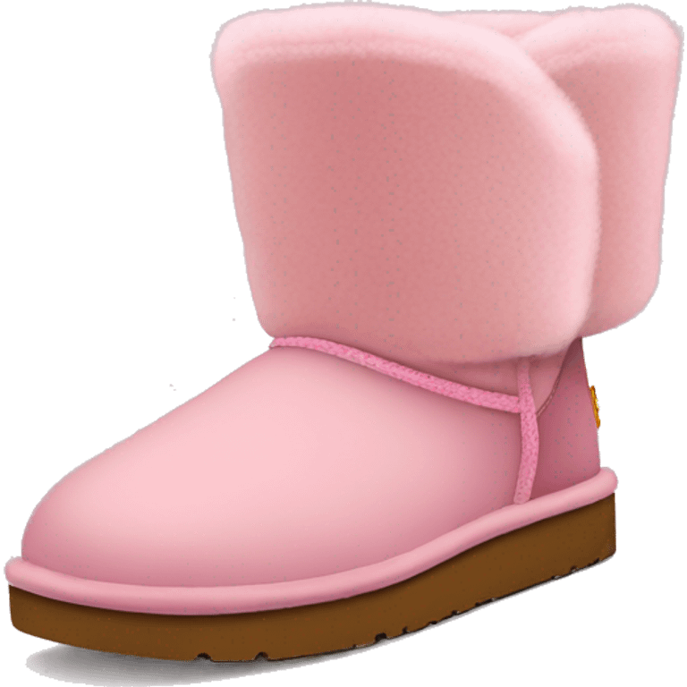 Lowmel uggs shoes with pink emoji