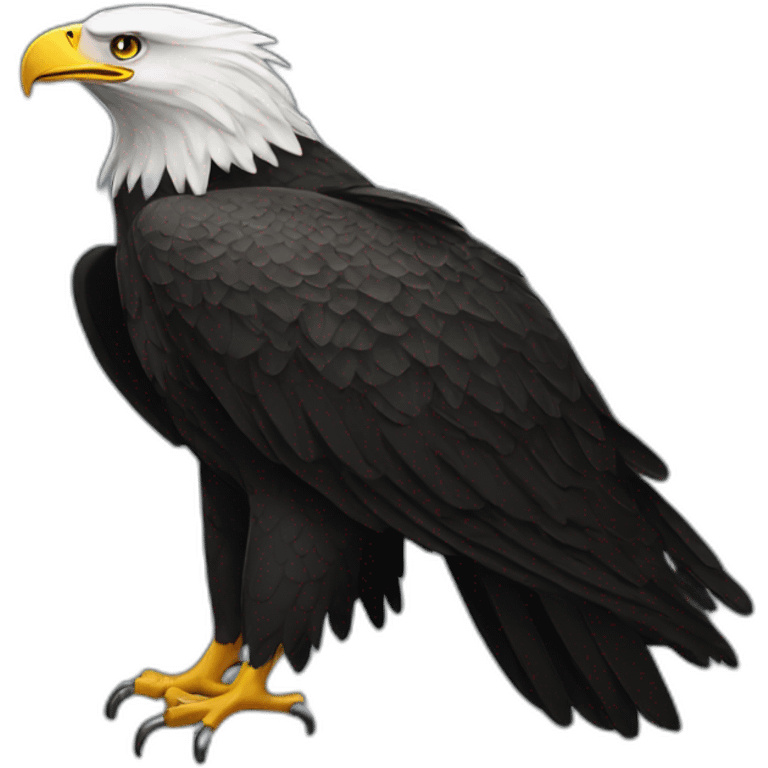 Black eagle emoji