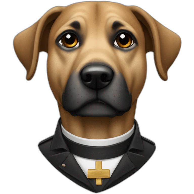 Perro pastor aleman negro emoji