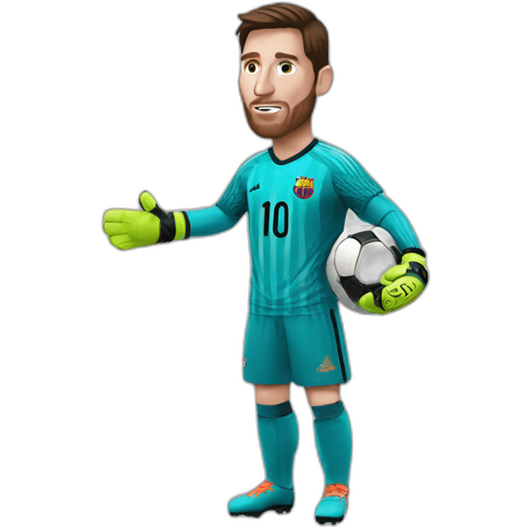 Messi goalkeeper emoji