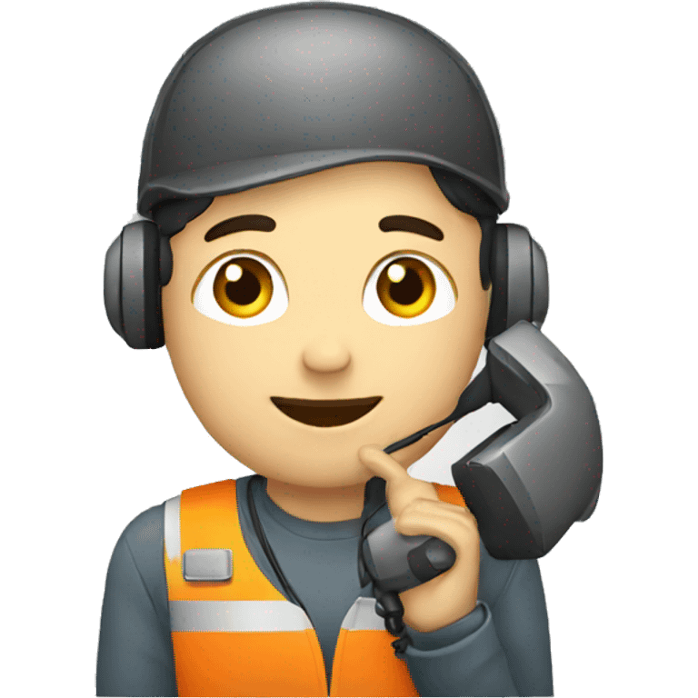 operator with a phone emoji